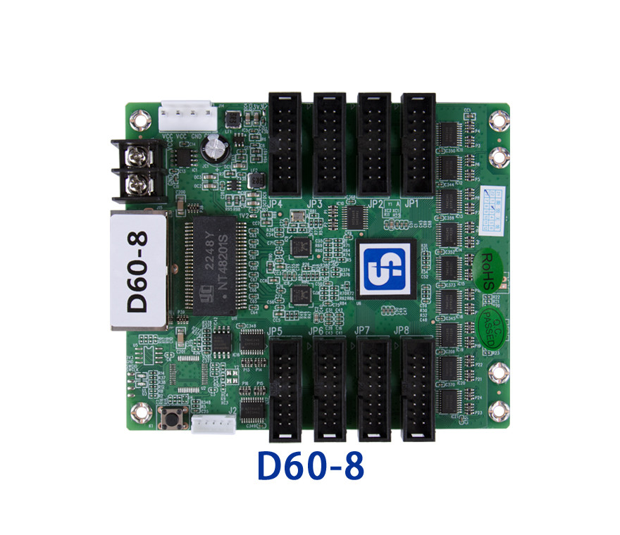 Sysolution receiving card D60-8, 8 HUB75ports support P1.25 P1.5 1.667 modules